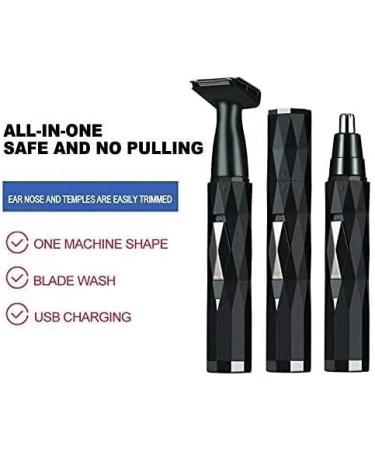 KouRy Nose Hair Trimmer - 2 in 1 USB Rechargeable Ear & Nose Trimmer for Men & Women | Painless Dual-Edge Blades & Eyebrow Clipper - Buy Online on GoSupps.com