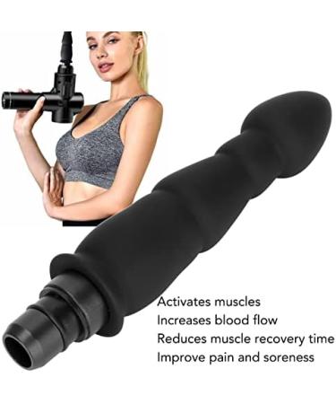 SONEW Waterproof Silicone Replacement Head for Muscle Massagers | Upgraded Massage Pistol Attachment | Depth Fabric Massager Accessories #2 (Black 0.47in) - Buy Online on GoSupps.com