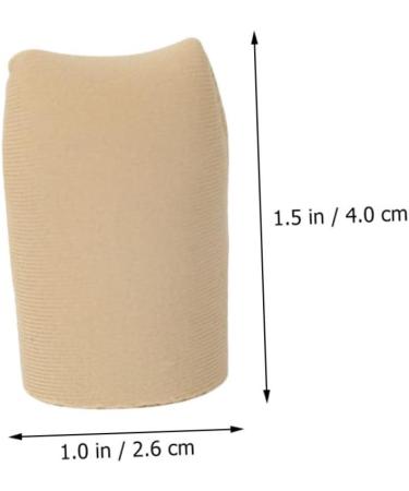 Lurrose Silicone Gel Toe Sleeves - 2 Pairs | Soft Hand Toe Protectors | Closed Toe Covers for Maximum Comfort | Nylon Material | 4x2.6cm - Buy Online on GoSupps.com