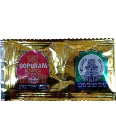 Gopuram kungumam Manjal combi Pack Thamboolam Pouch Pack of 100 (50 kungumam + 50 Manjal) | Poojas | Religious Function
