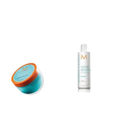 Moroccanoil Strengthening Hair Mask 250 ml (1 pack) Bundle with Extra Volume Shampoo