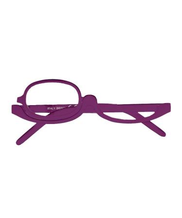STOP TO SHOP! Magnifying Makeup Glasses - 2 Pack Flip Lens Eyewear - White/Purple | International Shipping Available - Buy Online on GoSupps.com
