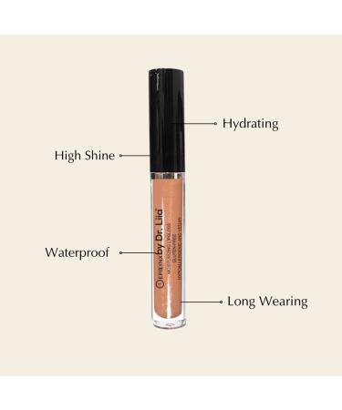 EPILYNX Vegan Moisturizing Long Lasting Lip Gloss - Terra Brown Satin & Glitter - Allergen Free for Sensitive Skin - Buy Online on GoSupps.com