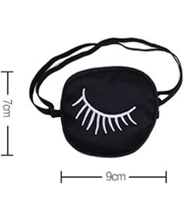 Black Eyepatch Eyelash Monocular Eyepatch Silk Adjustable Concave Single Patch Recovery Eye Patch for Adults - Buy Online on GoSupps.com