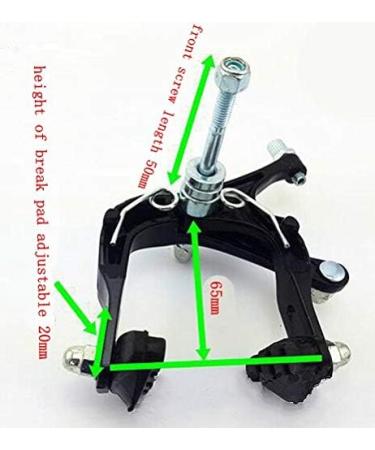 CDHPOWER Aluminum Alloy Bike Disc Brake Set - Front & Rear Side Pull Caliper for Mountain, Folding, and Road Bicycles - Silver - Buy Online on GoSupps.com