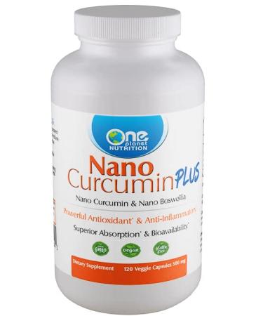 One Planet Nutrition Nano Curcumin Plus 500 mg, Turmeric Curcumin Water Soluble Supplements, Nanoparticle-encapsulated Curcumin, Better Absorption, Turmeric Capsules - 120 Veggie Capsules Curcumin Plus 500mg 120c - Buy Online on GoSupps.com