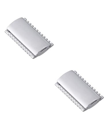 Beavorty 2st white toilet items Shave pink pink horses. Extension Razor For men razor head made of metal robust razor chestnut wood bracket bracket