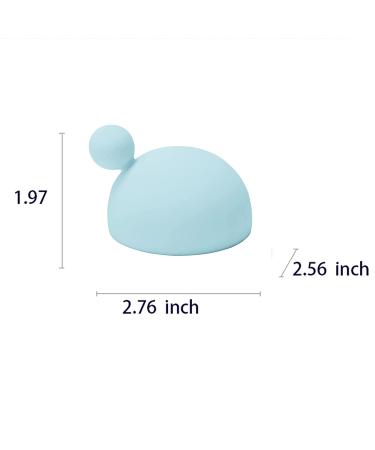 Silicone Makeup Brush Cleaner Mat - Portable Cleaning Scrubber Bowl for Easy and Effective Cosmetic Brush Cleansing - Blue - Buy Online on GoSupps.com