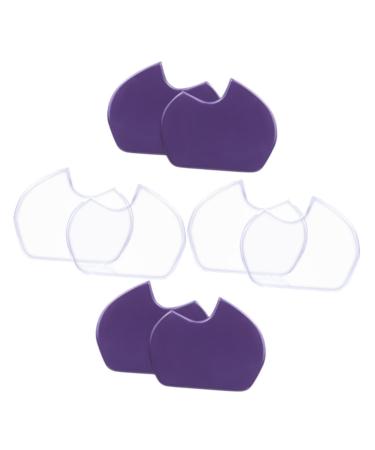 NOLITOY Gel Shoe Inserts 4 Pairs Half Size Pad Foot Pads Forefoot Gel Pad Women Forefoot Pads Metatarsal Foot Cushions Non-Skid Women Metatarsal Pads Assorted Color 8.5x7cm
