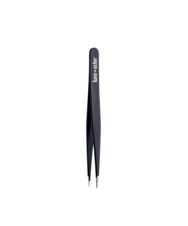 Lune+Aster Point Tweezer - Stainless steel point tweezer for at-home brow touch ups and removal of ingrown or baby-fine hairs.