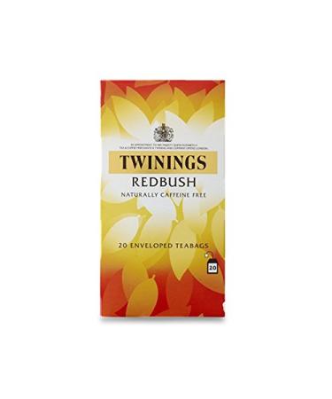 Redbush by Twinings UKB Twinings Redbush Pack of 80 Naturally Wrapped Caffeine-Free Tea Bags