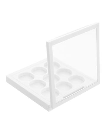 DIY Eyeshadow Palette Empty Box 9-Grid Eyeshadow Replacement Pan Highlighter Contour Concealer Palette Portable Makeup Organizer for Party and Daily Use