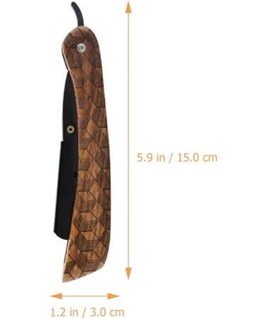 Doitool Professional Portable Razor | Rustproof Steel & Wooden Handle - Ideal for Men s Shaving & Hairdressing - Buy Online on GoSupps.com