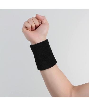 LIUJZZJ 6 Pack Sports Wristbands - Absorbent Sweatbands for Football Basketball & Athletics | Best Performance Gear - Buy Online on GoSupps.com