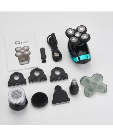 5IN1 4D Rechargeable Bald Head Electric Shaver for Men | Head Shavers Beard & Hair Trimmer & Facial Brush - Buy Online on GoSupps.com