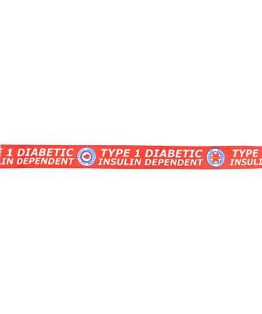 Type 1 Diabetic Printed Lanyard Key Tag Set - Red Diabetes Medical Alert for Insulin Dependency - Buy Online on GoSupps.com