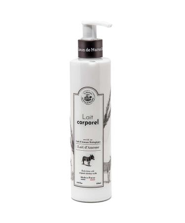 Savon de Marseille - Organic Donkey Milk Body Lotion for Dry Skin - Anti Aging Moisturiser with Organic Argan Oil - 250ml