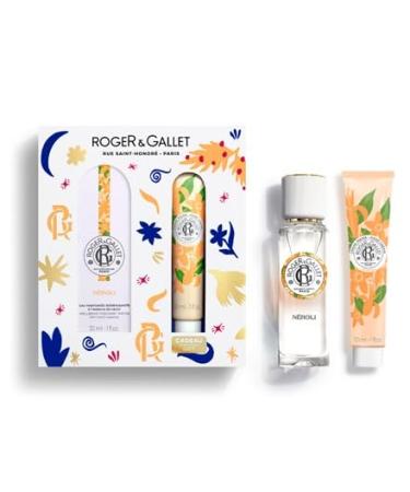 ROGER & GALLET | Neroli Gift Set | 1 fl oz Wellbeing Fragrant Water | 1 oz Hand & Nail Cream | Limited Edition Neroli Minis Gift Set - Buy Online on GoSupps.com