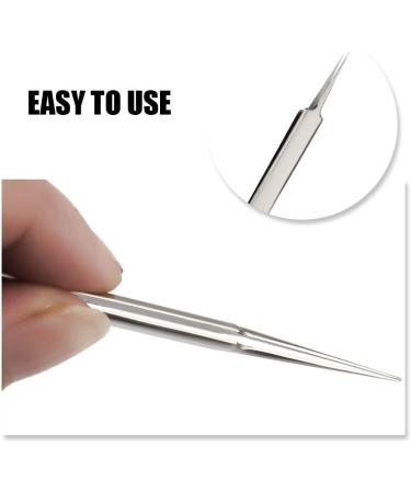 DMQUANLIAN Professional Comedones Extractors Stainless Steel Ingrown Hair Tweezers Blackhead Remover Splinter Sharp Tip Tweezers for Acne Blackhead tweezer ingrown Hair Treatment - Buy Online on GoSupps.com