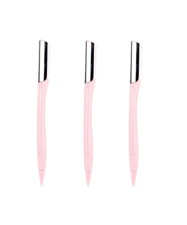 Facial razor Eyebrow Razor Dermaplaning Razor Eyebrower Razing eyebrows Razor Face Razier Women Face Razing For Women Dermaplaning Tool Pink 3PCs