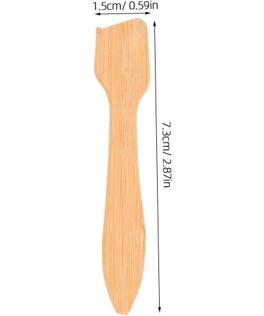  PACKOVE PACKOVE 5 Pieces Spatula for Facial Mask Eye Mask Massage Spoon Face Mask Spoon Skin Care Spatula Makeup Spatula Small Facial Spatula Makeup Mixing Spoons Light Brown Wooden - Buy Online on GoSupps.com