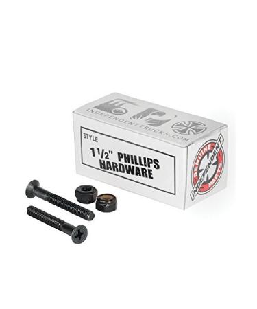 INDEPENDENT Genuine Parts Phillips Hardware 1.5" (1 1/2") Black