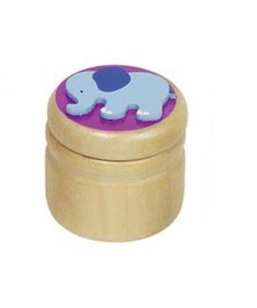 Goki milk tooth box elephant wooden tooth box wooden box