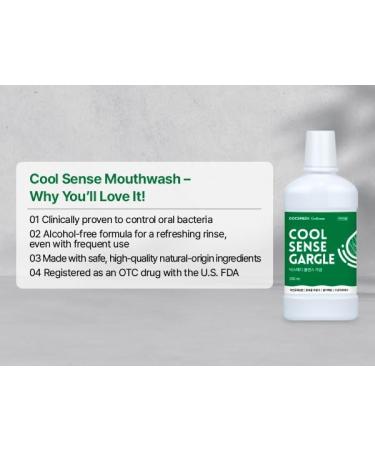DOCSMEDI Cool Sense Mouthwash with 277pm Fluoride/Alcohol-Free/Natural Extracts/Cavity Prevention/Bad Breath Control - Buy Online on GoSupps.com