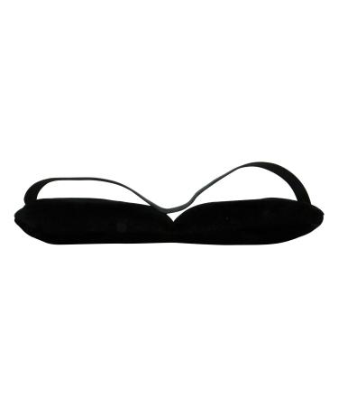 Weighted Sleep Mask Weighted Eye Mask for Sleeping Eye Cover to Block Out Light Fall Sleep Faster Glass Bead Filler - Black (1)