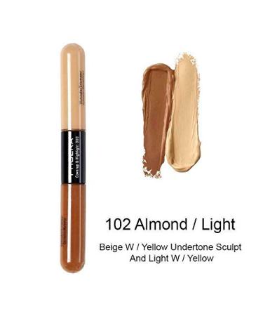 AQUAPURITY PHOERA Sculpt & Highlight Concealer Contour Foundation - Almond/Light - Buy Online on GoSupps.com