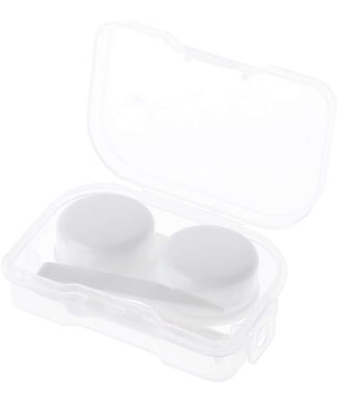 Agoneir Monochrome Contact Lens Container - Travel-Friendly Mini Plastic Case Soak & Sort | Durable Lentil Box 64*20*40mm - Buy Online on GoSupps.com