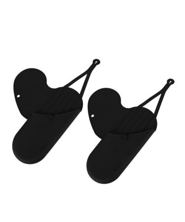 NOLITOY 2pcs Black Hair Rollers Hotel Storage Bag Hair Straighter Bag