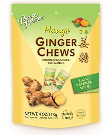 Prince of Peace Ginger Chews - 100% Natural Mango 28 Chews - Buy Online on GoSupps.com