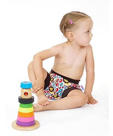 Petit Lulu XXL Waterproof Hatching Overpants | Eco-Friendly Fleet Diapers | Made in the EU | Chilling Sloth Design - Buy Online on GoSupps.com