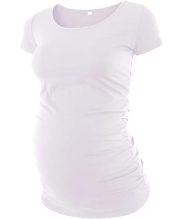 Love2Mi Maternity Shirt 3-Piece Set - Short Sleeve Casual Maternity Tops in Black, White, Gray - Size M - Buy Online on GoSupps.com