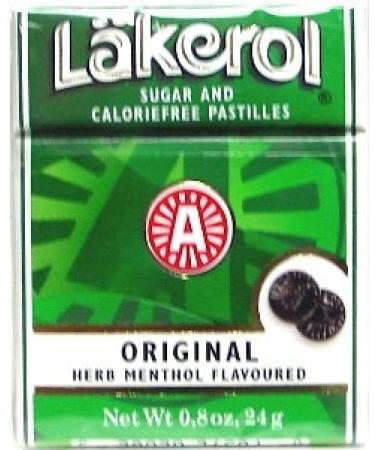 Lakerol Original/Herb Menthol 0.87-Ounce Boxes (Pack of 24)