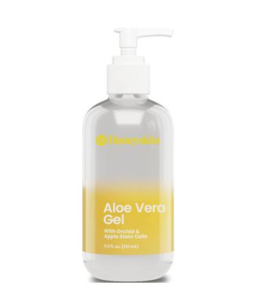 Organic Aloe Vera Gel - 100% Pure Aloe Gel for Face and Body w/ Manuka Honey And Vegan Stem Cells - A Fresh Aloe Vera Plant, No Powder - Sunburn Relief - Aloe Vera Gel for Hair - Made in the USA (8oz) 8 Fl Oz (Pack of 1) - Buy Online on GoSupps.com