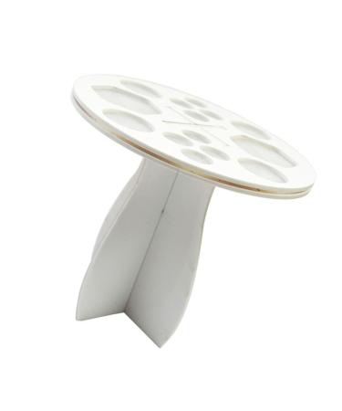 Angoily 1pc Brush Drying Holder Makeup Organiser Makeup Storage Brush Drying Stand Makeup Brush Dryer Toiletries Makeup Brush Holder Cosmetiquera White Drying Rack Cosmetic medium White