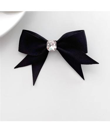 Hair Barrettes for Women Women Black Bow Hair Clip Side Edge Clip Headpiece(1pcs) 1 count (Pack of 1) Black - Buy Online on GoSupps.com