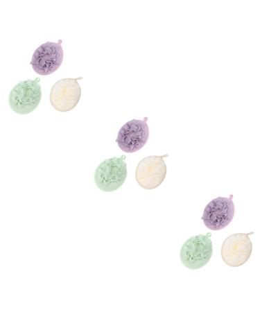 NOLITOY 9 Pcs Mesh Bath Ball Exfoliating Body Puff Bathing Accessories Exfoliating Body Scrunchie Body Wash Sponge Body Powder Puff Loofa Ball Shower Loofa Back Loofah Take a Bath