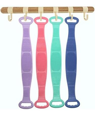 Silicone Body Brush - Soft Double-Sided Bathing & Shower Brush for Body & Face (Pink) - Perfect for Gentle Exfoliation & Massage - International Shipping Available - Buy Online on GoSupps.com