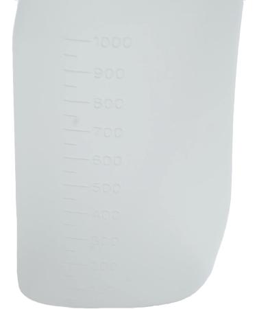 Urine Bottle with Bracket for Men - Set of 2 | 1000 ml Reusable PP Urine Bottles with Lid & Bedside Holder | Measurement Lines Included - Buy Online on GoSupps.com