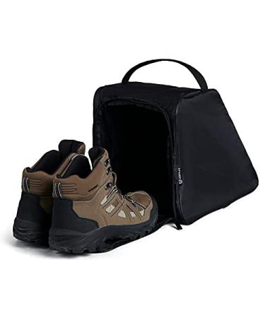 Case4Life Black Water Resistant Boot Bag Ideal for Work Boots, Walking Boots, Hiking Boots Or Rugby/Soccer Boots