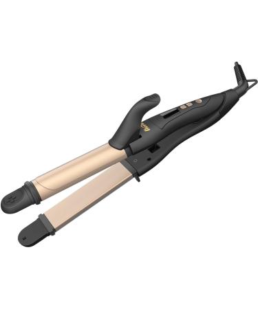 2 in 1 Professional Hair Iron - Adjustable Temp Curler & Straightener 275-425 Ionic Ceramic Flat Iron Dual Voltage for Effortless Styling - Buy Online on GoSupps.com