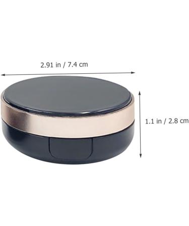 FRCOLOR Box Body Powder Black Container Makeup Container Dispenser Container Small Powder Container Makeup Powder Container Travel Pp Liquid Foundation Powder Puff - Buy Online on GoSupps.com