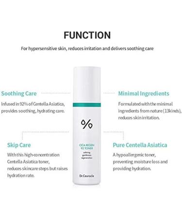 Buy Dr.Ceuracle CICA Regen 92 Toner - Soothing & Hydrating | International Shipping Available - Buy Online on GoSupps.com