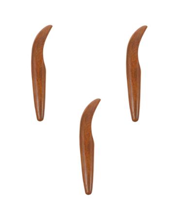 Minkissy 3st acupuncture dot tab muscle rollerstock acupressure massage tab back massager made of wood manual muscle massage device meridian acupuncture point sticker fragrant wood