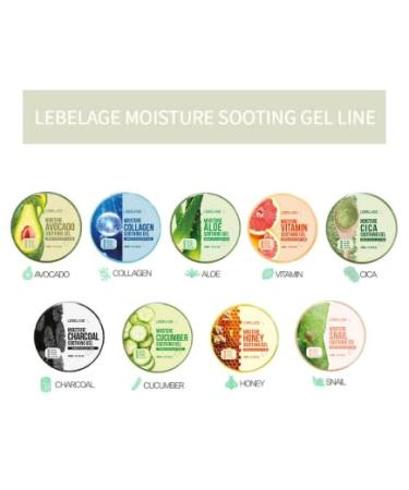 LEBELAGE Soothing Gel Cucumber 10.14 fl oz | Lightweight Moisture Gel with Cucumber Extract | Fast-Absorbing Face & Body Gel for Daily Skincare Routine - Buy Online on GoSupps.com