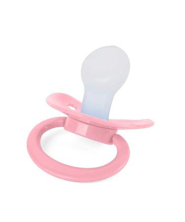 Littletude Pink Adult Pacifier for Adult Babies | Large Handle, Big Shield, Pastel Pink - Buy Online on GoSupps.com