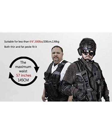 YAKEDA Tactical Vest Outdoor Ultra-Light Breathable Training Vest Adjustable for Adults Black - Buy Online on GoSupps.com